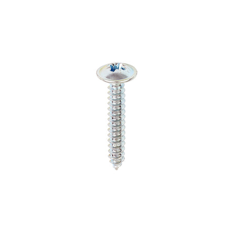 This is an image showing TIMCO Metal Tapping Screws - PZ - Flange - Self-Tapping - Zinc - 8 x 1 - 200 Pieces Box available from T.H Wiggans Ironmongery in Kendal, quick delivery at discounted prices.