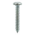 This is an image showing TIMCO Self-Tapping Screws - PZ - Pan - Zinc - 8 x 1 - 12 Pieces TIMpac available from T.H Wiggans Ironmongery in Kendal, quick delivery at discounted prices.