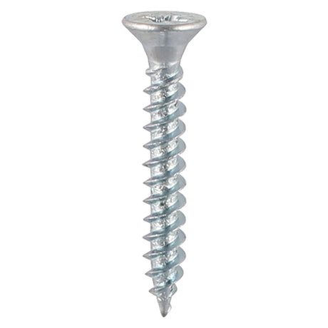 This is an image showing TIMCO Twin-Thread Woodscrews - PZ - Double Countersunk - Zinc - 8 x 1 - 30 Pieces TIMpac available from T.H Wiggans Ironmongery in Kendal, quick delivery at discounted prices.