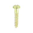 This is an image showing TIMCO Solid Brass Timber Screws - SLOT - Round - 8 x 1 - 200 Pieces Box available from T.H Wiggans Ironmongery in Kendal, quick delivery at discounted prices.