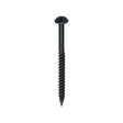 This is an image showing TIMCO Blackjax Woodscrews - PZ - Round - Black Organic - 8 x 2 - 200 Pieces Box available from T.H Wiggans Ironmongery in Kendal, quick delivery at discounted prices.