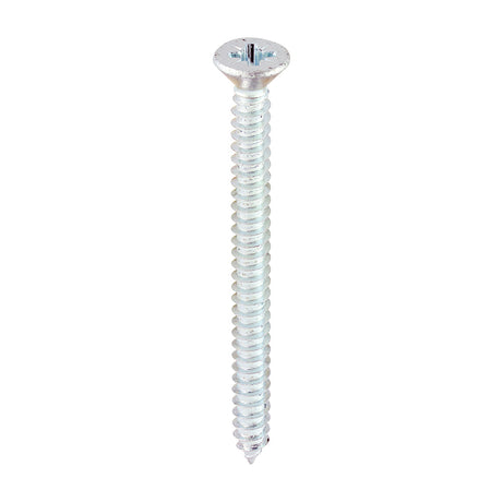 This is an image showing TIMCO Self-Tapping Screws - PZ - Countersunk - Zinc - 8 x 2 - 200 Pieces Box available from T.H Wiggans Ironmongery in Kendal, quick delivery at discounted prices.