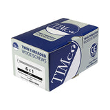 This is an image showing TIMCO Twin-Threaded Woodscrews - PZ - Round - Zinc - 8 x 2 - 200 Pieces Box available from T.H Wiggans Ironmongery in Kendal, quick delivery at discounted prices.