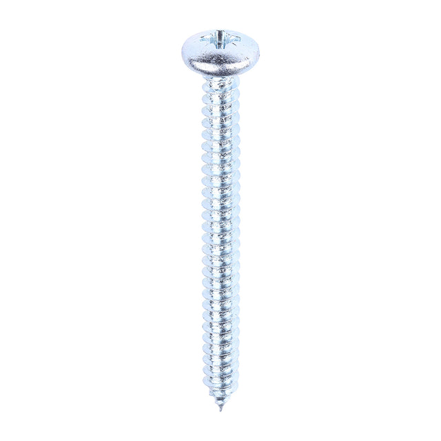 This is an image showing TIMCO Self-Tapping Screws - PZ - Pan - Zinc - 10 x 2 - 200 Pieces Box available from T.H Wiggans Ironmongery in Kendal, quick delivery at discounted prices.