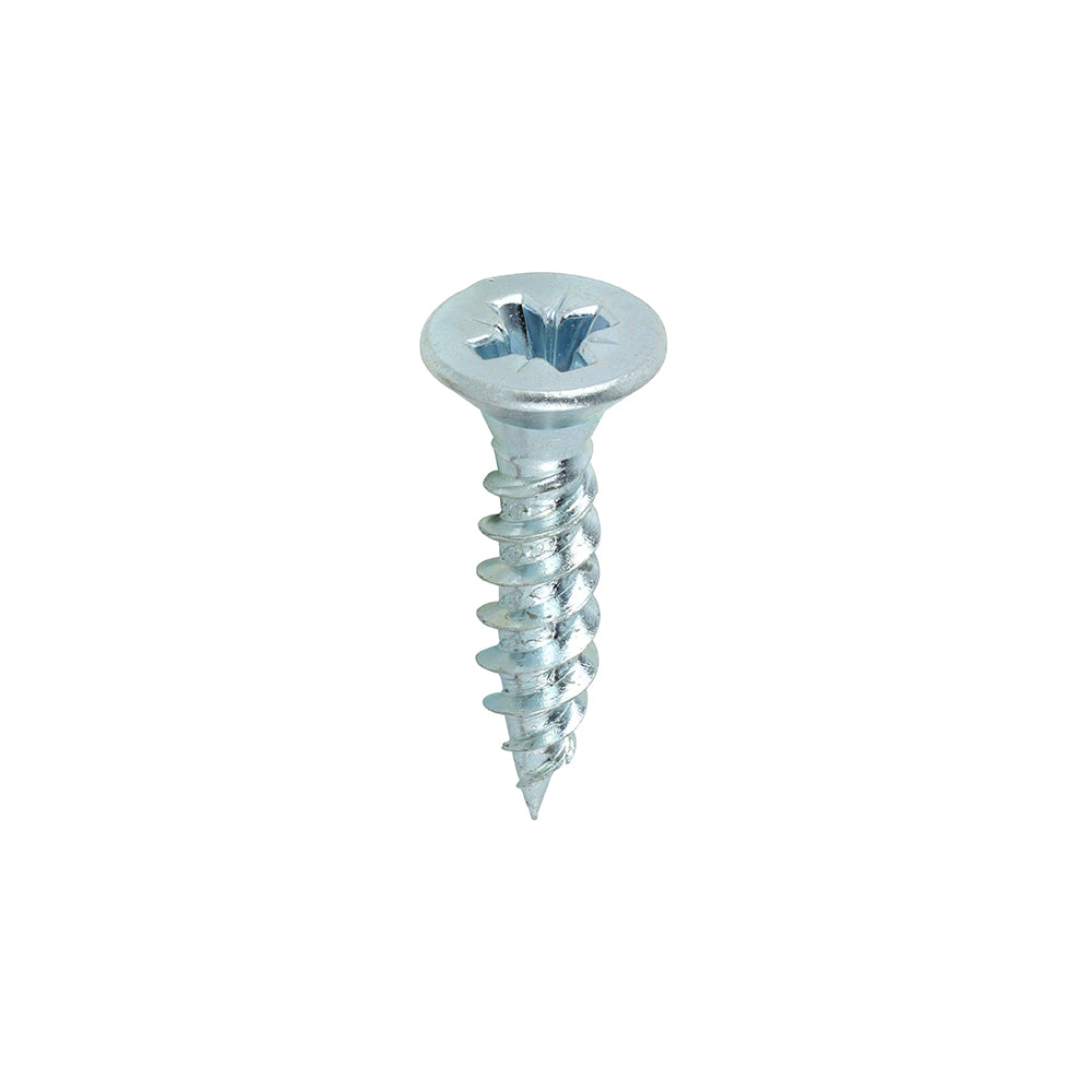 This is an image showing TIMCO Twin-Threaded Woodscrews - PZ - Double Countersunk - Zinc - 12 x 1 - 200 Pieces Box available from T.H Wiggans Ironmongery in Kendal, quick delivery at discounted prices.