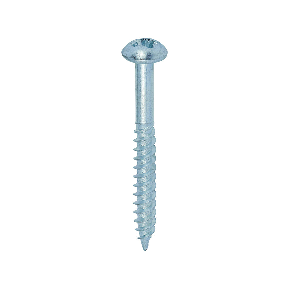 This is an image showing TIMCO Twin-Threaded Woodscrews - PZ - Round - Zinc - 12 x 2 - 200 Pieces Box available from T.H Wiggans Ironmongery in Kendal, quick delivery at discounted prices.