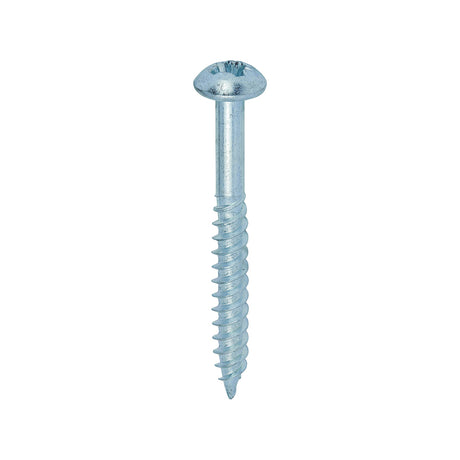 This is an image showing TIMCO Twin-Threaded Woodscrews - PZ - Round - Zinc - 12 x 2 - 200 Pieces Box available from T.H Wiggans Ironmongery in Kendal, quick delivery at discounted prices.