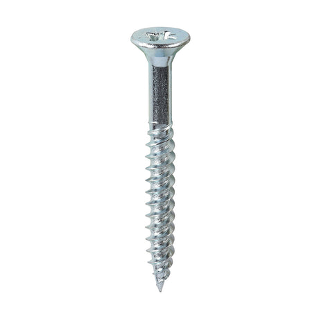 This is an image showing TIMCO Twin-Threaded Woodscrews - PZ - Double Countersunk - Zinc - 12 x 2 - 200 Pieces Box available from T.H Wiggans Ironmongery in Kendal, quick delivery at discounted prices.