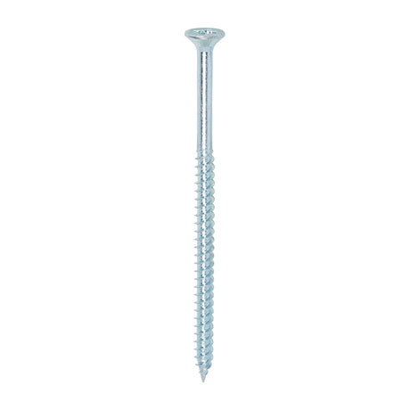 This is an image showing TIMCO Twin-Threaded Woodscrews - PZ - Double Countersunk - Zinc - 12 x 4 - 100 Pieces Box available from T.H Wiggans Ironmongery in Kendal, quick delivery at discounted prices.