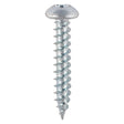 This is an image showing TIMCO Twin-Threaded Woodscrews - PZ - Round - Zinc - 4 x 1/2 - 200 Pieces Box available from T.H Wiggans Ironmongery in Kendal, quick delivery at discounted prices.