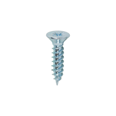 This is an image showing TIMCO Twin-Threaded Woodscrews - PZ - Double Countersunk - Zinc - 4 x 1/2 - 200 Pieces Box available from T.H Wiggans Ironmongery in Kendal, quick delivery at discounted prices.