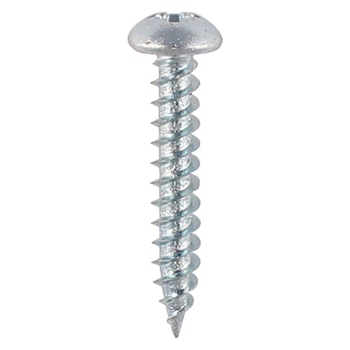 This is an image showing TIMCO Twin-Threaded Woodscrews - PZ - Round - Zinc - 4 x 5/8 - 200 Pieces Box available from T.H Wiggans Ironmongery in Kendal, quick delivery at discounted prices.