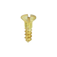 This is an image showing TIMCO Solid Brass Timber Screws - SLOT - Countersunk - 6 x 1/2 - 200 Pieces Box available from T.H Wiggans Ironmongery in Kendal, quick delivery at discounted prices.