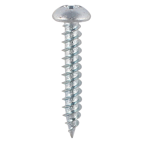 This is an image showing TIMCO Twin-Threaded Woodscrews - PZ - Round - Zinc - 6 x 1/2 - 200 Pieces Box available from T.H Wiggans Ironmongery in Kendal, quick delivery at discounted prices.