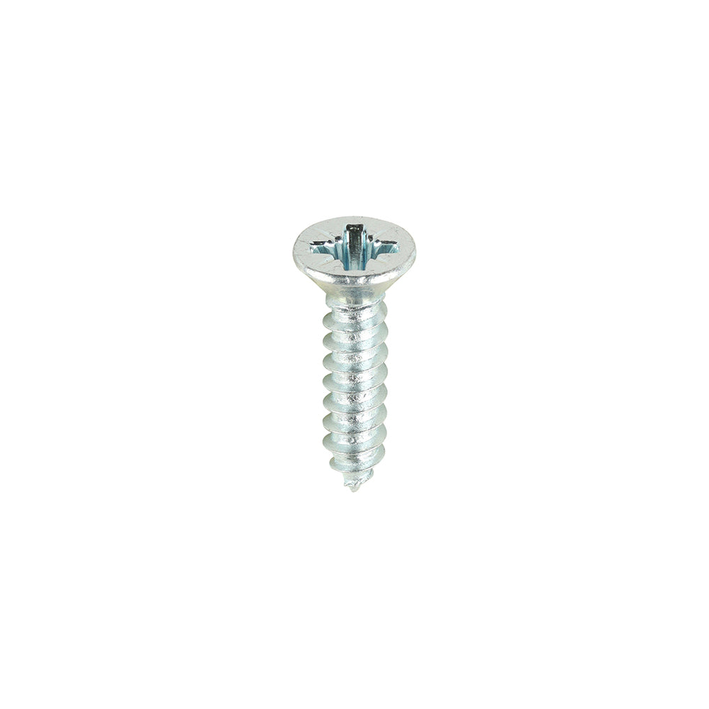 This is an image showing TIMCO Metal Tapping Screws - PZ - Countersunk - Self-Tapping - Zinc - 6 x 5/8 - 200 Pieces Box available from T.H Wiggans Ironmongery in Kendal, quick delivery at discounted prices.