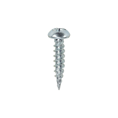 This is an image showing TIMCO Twin-Threaded Woodscrews - PZ - Round - Zinc - 6 x 5/8 - 200 Pieces Box available from T.H Wiggans Ironmongery in Kendal, quick delivery at discounted prices.