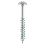 This is an image showing TIMCO Twin-Threaded Woodscrews - PZ - Round - Zinc - 8 x 1/2 - 200 Pieces Box available from T.H Wiggans Ironmongery in Kendal, quick delivery at discounted prices.