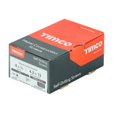 This is an image showing TIMCO Metal Construction Sheet & Stud Screws - SQ - Pan - Self-Drilling - Zinc - 8 x 1/2 - 1000 Pieces Box available from T.H Wiggans Ironmongery in Kendal, quick delivery at discounted prices.