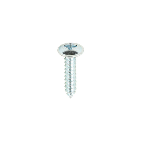 This is an image showing TIMCO Metal Tapping Screws - PZ - Flange - Self-Tapping - Zinc - 8 x 3/4 - 200 Pieces Box available from T.H Wiggans Ironmongery in Kendal, quick delivery at discounted prices.