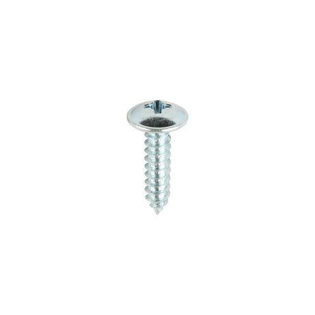This is an image showing TIMCO Metal Tapping Screws - PZ - Flange - Self-Tapping - Zinc - 10 x 3/4 - 200 Pieces Box available from T.H Wiggans Ironmongery in Kendal, quick delivery at discounted prices.