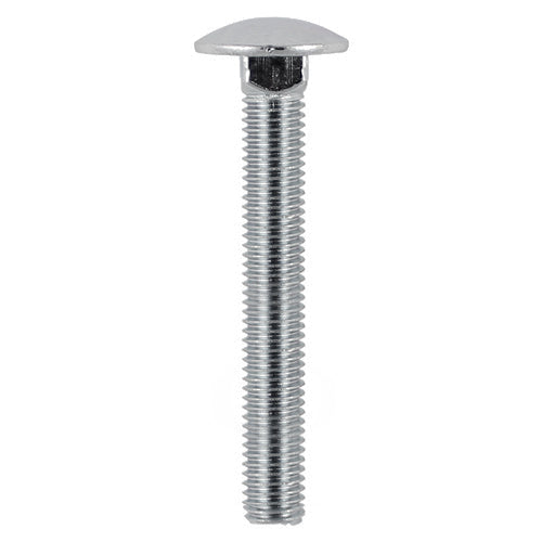 This is an image showing TIMCO Carriage Bolts - A2 Stainless Steel - M6 x 100 - 10 Pieces Bag available from T.H Wiggans Ironmongery in Kendal, quick delivery at discounted prices.