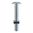 This is an image showing TIMCO Roofing Bolts & Square Nuts - Zinc - M6 x 100 - 2 Pieces TIMpac available from T.H Wiggans Ironmongery in Kendal, quick delivery at discounted prices.