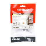 This is an image showing TIMCO Carriage Bolts Hex Nuts & Form A Washers - Dome - Exterior - Silver - M6 x 40 - 10 Pieces TIMbag available from T.H Wiggans Ironmongery in Kendal, quick delivery at discounted prices.