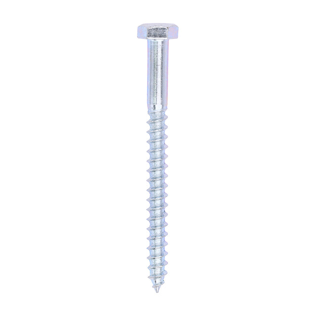 This is an image showing TIMCO Coach Screws - Hex - Zinc - 6.0 x 70 - 200 Pieces Box available from T.H Wiggans Ironmongery in Kendal, quick delivery at discounted prices.