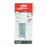 This is an image showing TIMCO Express Nails - Zinc - 8.0 x 110 - 4 Pieces TIMpac available from T.H Wiggans Ironmongery in Kendal, quick delivery at discounted prices.