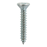 This is an image showing TIMCO Self-Tapping Screws - PZ - Countersunk - Zinc - 8 x 1 1/4 - 16 Pieces TIMpac available from T.H Wiggans Ironmongery in Kendal, quick delivery at discounted prices.