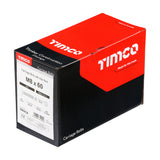 This is an image showing TIMCO Carriage Bolts & Hex Nuts - Zinc - M8 x 60 - 100 Pieces Box available from T.H Wiggans Ironmongery in Kendal, quick delivery at discounted prices.