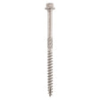 This is an image showing TIMCO Timber Screws - Hex - Stainless Steel - 6.7 x 100 - 6 Pieces TIMpac available from T.H Wiggans Ironmongery in Kendal, quick delivery at discounted prices.