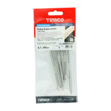 This is an image showing TIMCO Timber Screws - Hex - Stainless Steel - 6.7 x 100 - 6 Pieces TIMpac available from T.H Wiggans Ironmongery in Kendal, quick delivery at discounted prices.