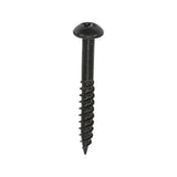 This is an image showing TIMCO Blackjax Woodscrews - PZ - Round - Black Organic - 10 x 1 1/2 - 200 Pieces Box available from T.H Wiggans Ironmongery in Kendal, quick delivery at discounted prices.