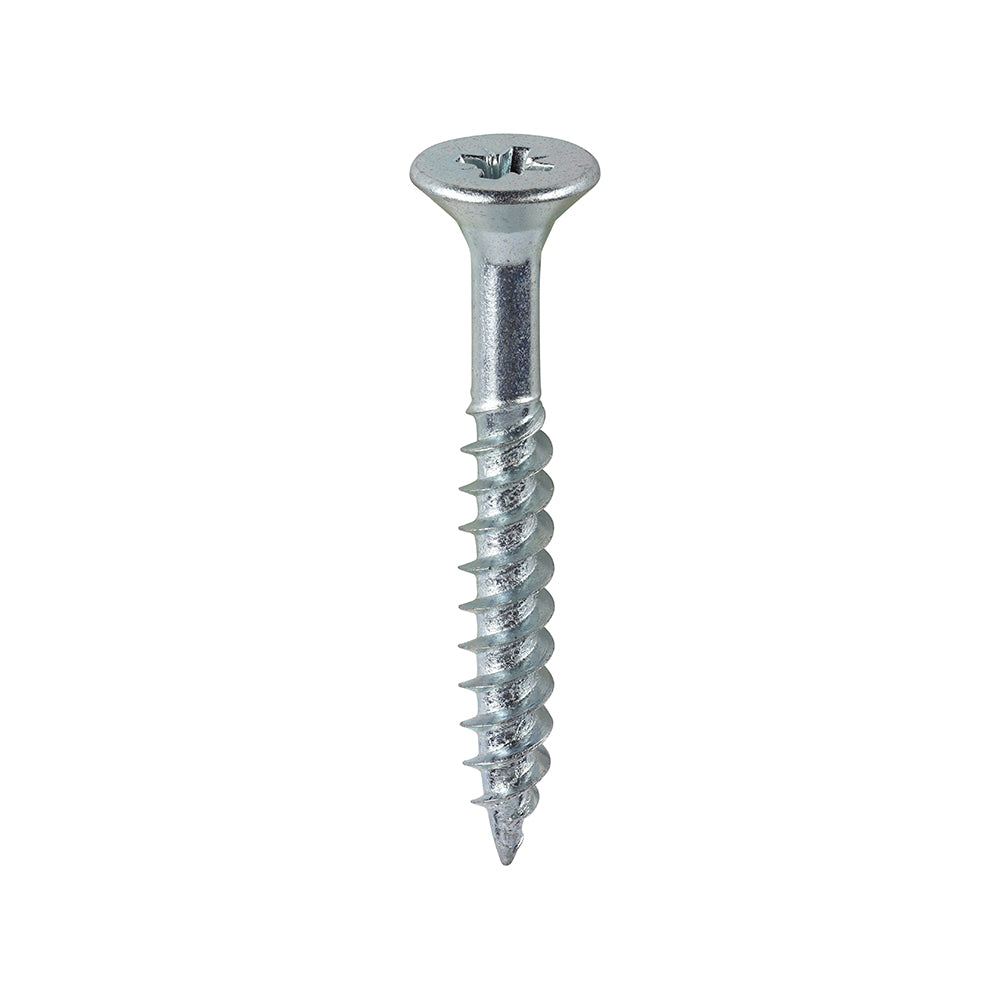 This is an image showing TIMCO Twin-Threaded Woodscrews - PZ - Double Countersunk - Zinc - 10 x 1 1/2 - 200 Pieces Box available from T.H Wiggans Ironmongery in Kendal, quick delivery at discounted prices.