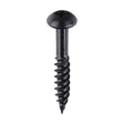 This is an image showing TIMCO Blackjax Woodscrews - PZ - Round - Black Organic - 10 x 1 1/4 - 200 Pieces Box available from T.H Wiggans Ironmongery in Kendal, quick delivery at discounted prices.