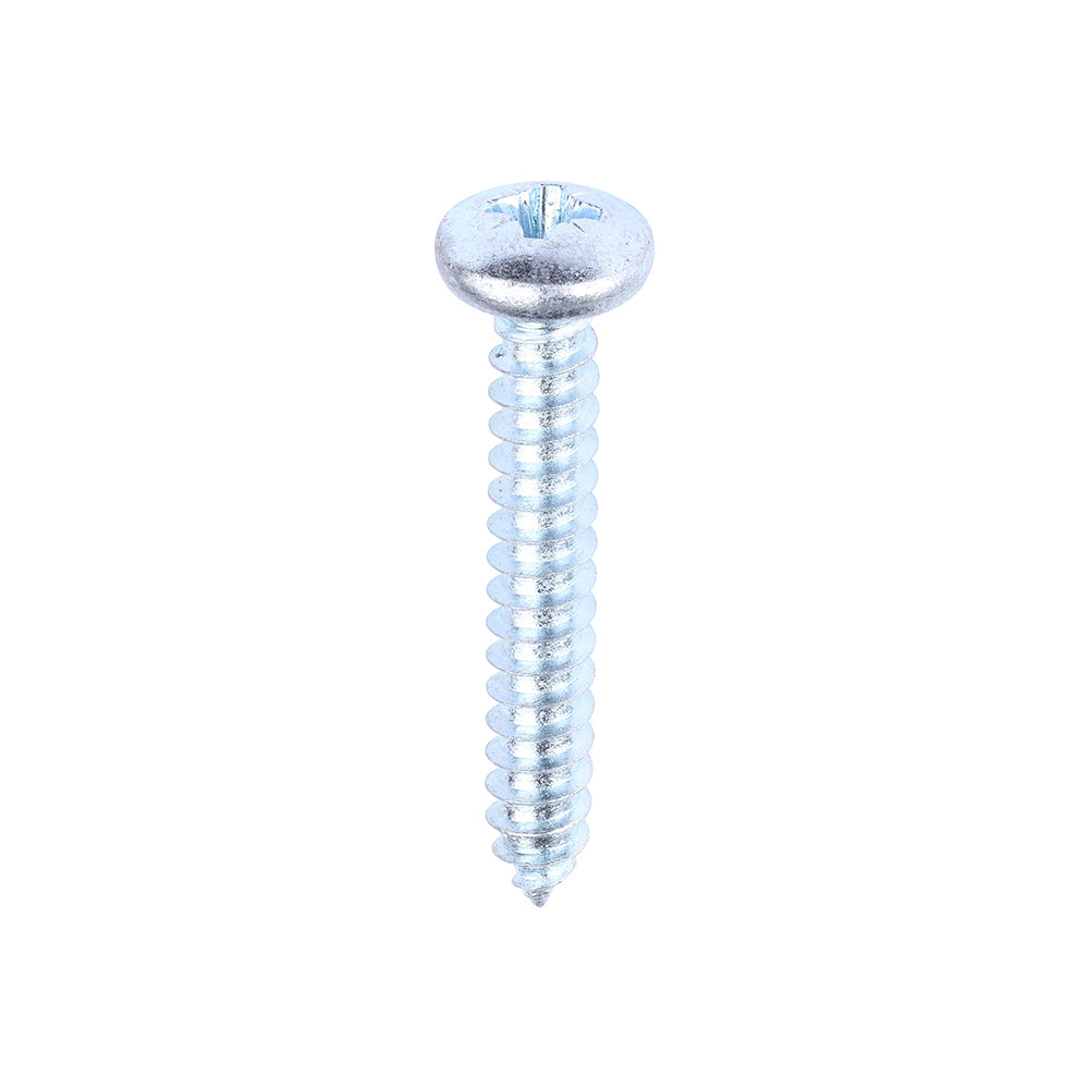 This is an image showing TIMCO Self-Tapping Screws - PZ - Pan - Zinc - 10 x 1 1/4 - 200 Pieces Box available from T.H Wiggans Ironmongery in Kendal, quick delivery at discounted prices.