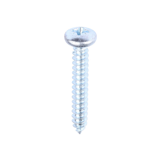 This is an image showing TIMCO Self-Tapping Screws - PZ - Pan - Zinc - 10 x 1 1/4 - 200 Pieces Box available from T.H Wiggans Ironmongery in Kendal, quick delivery at discounted prices.