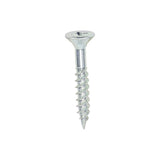 This is an image showing TIMCO Twin-Threaded Woodscrews - PZ - Double Countersunk - Zinc - 10 x 1 1/4 - 200 Pieces Box available from T.H Wiggans Ironmongery in Kendal, quick delivery at discounted prices.