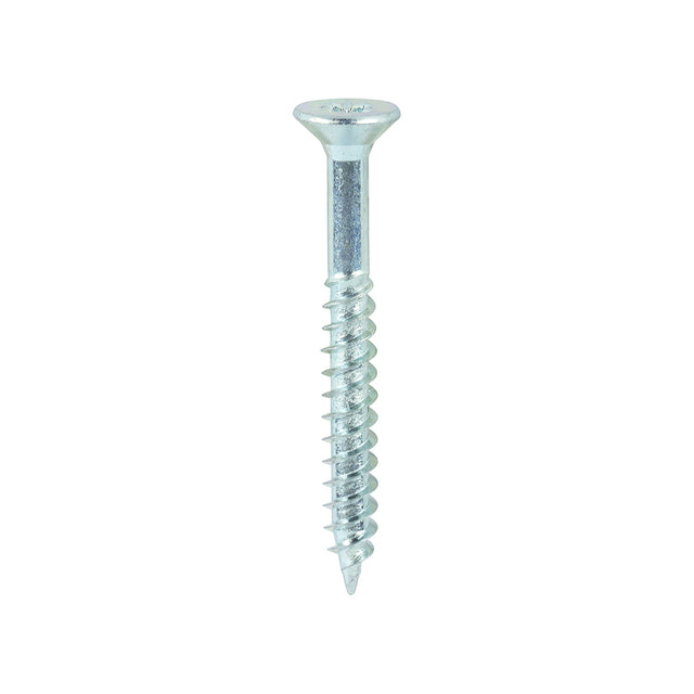 This is an image showing TIMCO Twin-Threaded Woodscrews - PZ - Double Countersunk - Zinc - 10 x 1 3/4 - 200 Pieces Box available from T.H Wiggans Ironmongery in Kendal, quick delivery at discounted prices.