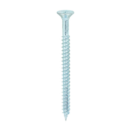 This is an image showing TIMCO Twin-Threaded Woodscrews - PZ - Double Countersunk - Zinc - 10 x 2 1/2 - 200 Pieces Box available from T.H Wiggans Ironmongery in Kendal, quick delivery at discounted prices.