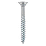 This is an image showing TIMCO Twin-Threaded Woodscrews - PZ - Double Countersunk - Zinc - 10 x 2 1/4 - 200 Pieces Box available from T.H Wiggans Ironmongery in Kendal, quick delivery at discounted prices.