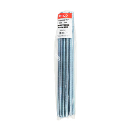 This is an image showing TIMCO Threaded Bars - Grade 4.8 - Zinc - M10 x 300 - 10 Pieces Bundle available from T.H Wiggans Ironmongery in Kendal, quick delivery at discounted prices.