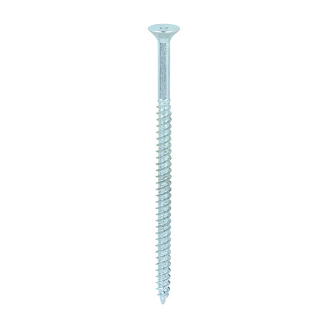 This is an image showing TIMCO Twin-Threaded Woodscrews - PZ - Double Countersunk - Zinc - 10 x 3 1/2 - 100 Pieces Box available from T.H Wiggans Ironmongery in Kendal, quick delivery at discounted prices.