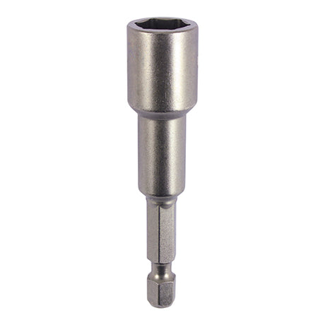 This is an image showing TIMCO Magnetic Socket Driver Bit - Hex - 10 x 65 - 1 Each Blister Pack available from T.H Wiggans Ironmongery in Kendal, quick delivery at discounted prices.