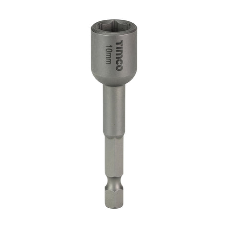 This is an image showing TIMCO Magnetic Socket Driver Bits - Hex - 10 x 65 - 15 Pieces Small Jar available from T.H Wiggans Ironmongery in Kendal, quick delivery at discounted prices.