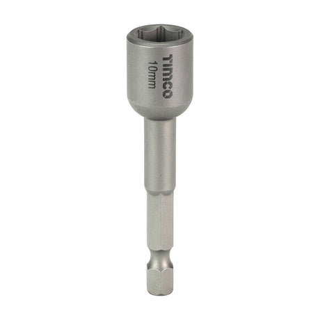 This is an image showing TIMCO Magnetic Socket Driver Bits - Hex - 10 x 65 - 15 Pieces Small Jar available from T.H Wiggans Ironmongery in Kendal, quick delivery at discounted prices.