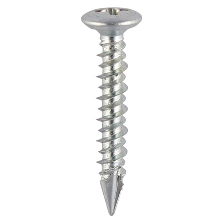 This is an image showing TIMCO Window Fabrication Screws - Pan Countersunk - PH - High-Low Thread - Slash Point - Zinc - 4.3 x 20 - 1000 Pieces Box available from T.H Wiggans Ironmongery in Kendal, quick delivery at discounted prices.