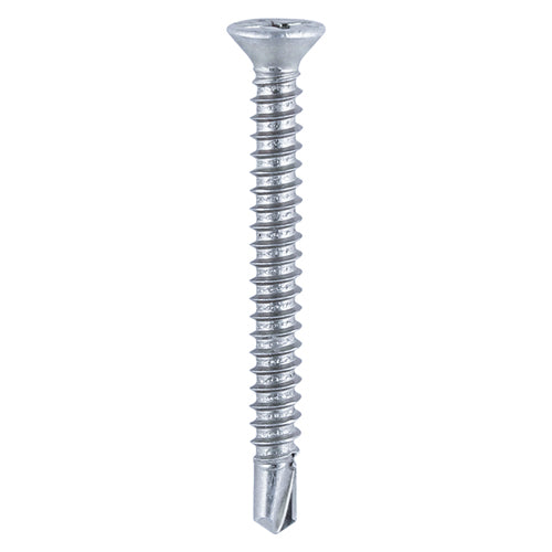 This is an image showing TIMCO Window Fabrication Screws - Countersunk with Ribs - PH - Self-Tapping - Self-Drilling Point - Zinc - 3.9 x 13 - 1000 Pieces Box available from T.H Wiggans Ironmongery in Kendal, quick delivery at discounted prices.