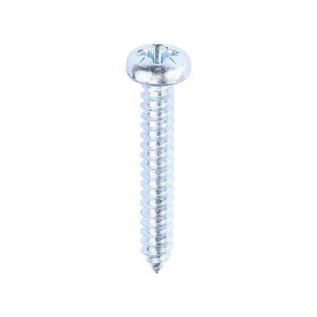 This is an image showing TIMCO Metal Tapping Screws - PZ - Pan - Self-Tapping - Zinc - 12 x 1 1/2 - 200 Pieces Box available from T.H Wiggans Ironmongery in Kendal, quick delivery at discounted prices.